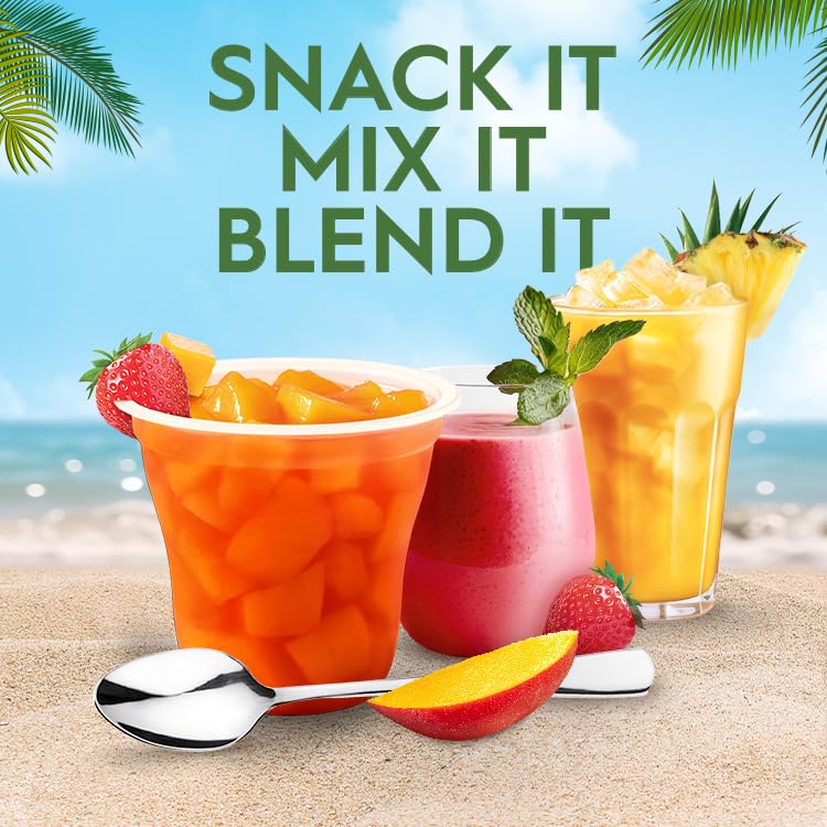 Del Monte Escapes Mango Strawberry - Rita  7 oz Cups  Pack of 6 (12 Cups)