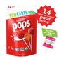 YumEarth Organic Pops Variety Pack, 14 Fruit Flavored Favorites Lollipops, Allergy Friendly, Gluten Free, Non-GMO, Vegan, No Art