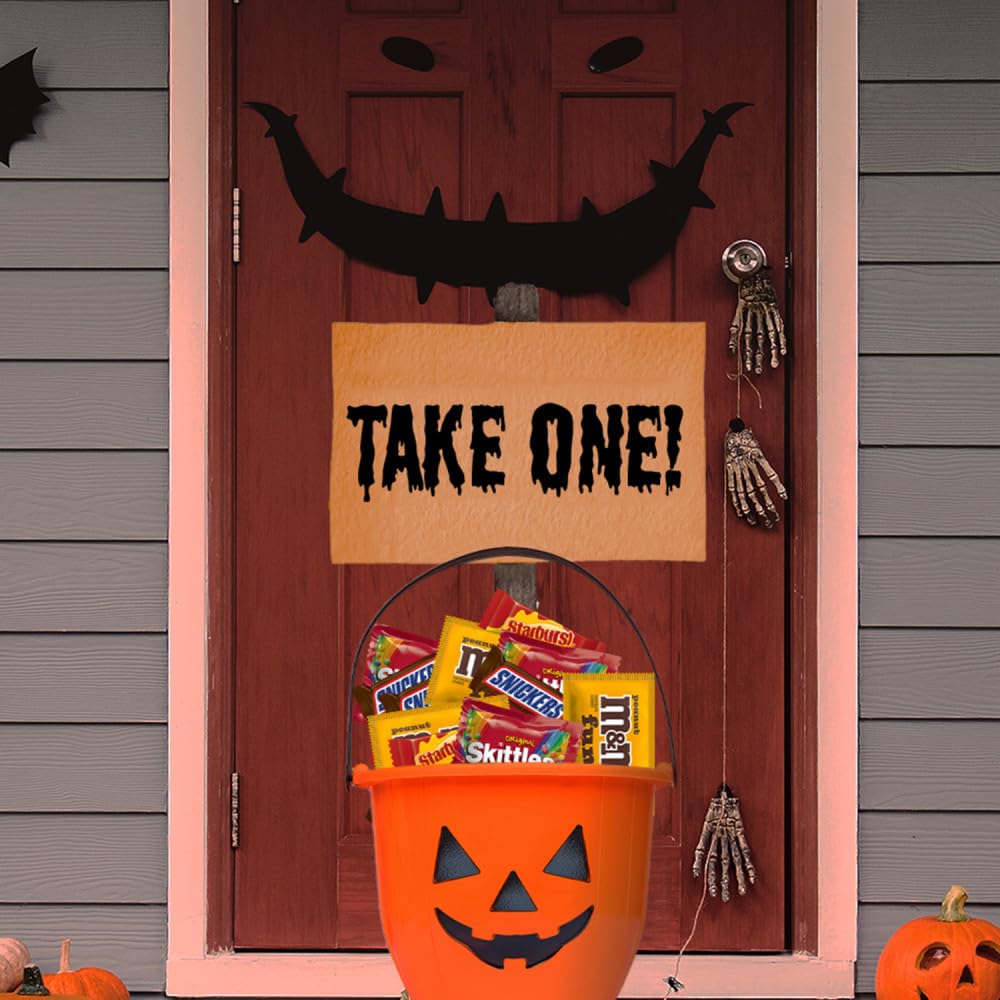 M&MS Peanut, SNICKERS, STARBURST & SKITTLES Fun Size Individually Wrapped Halloween Candy Variety Pack, 19.44 oz Bulk Candy Bag