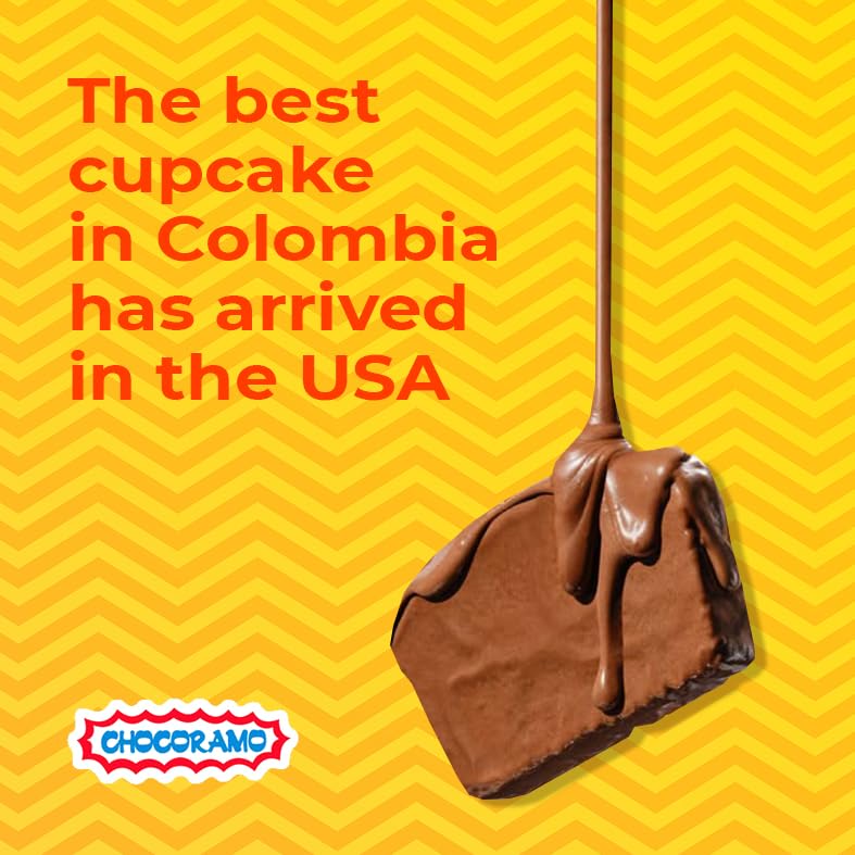 Chocoramo Mini Chocolate Cakes, Colombian Snacks, Pack of 20