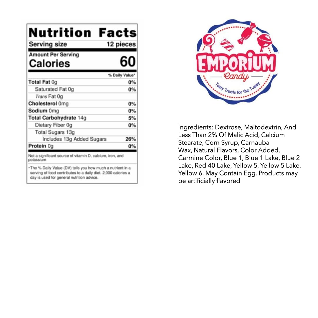 Mini Fruit Shaped Candy - 1 lb of Sweet Crunchy Candies Perfect for your Dish or Vending Machines