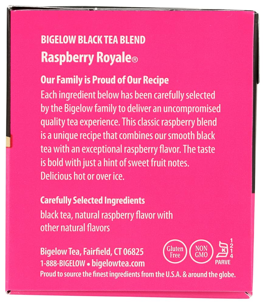 Bigelow Raspberry Royale Tea Bags - 20 ct (Pack of 2)