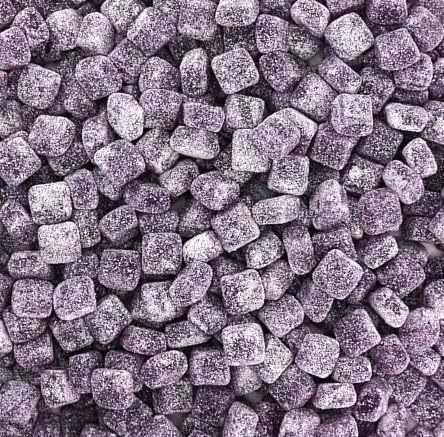 SweetGlob Sour Chewy Cubes Candy (2 Pound, Grape Purple)