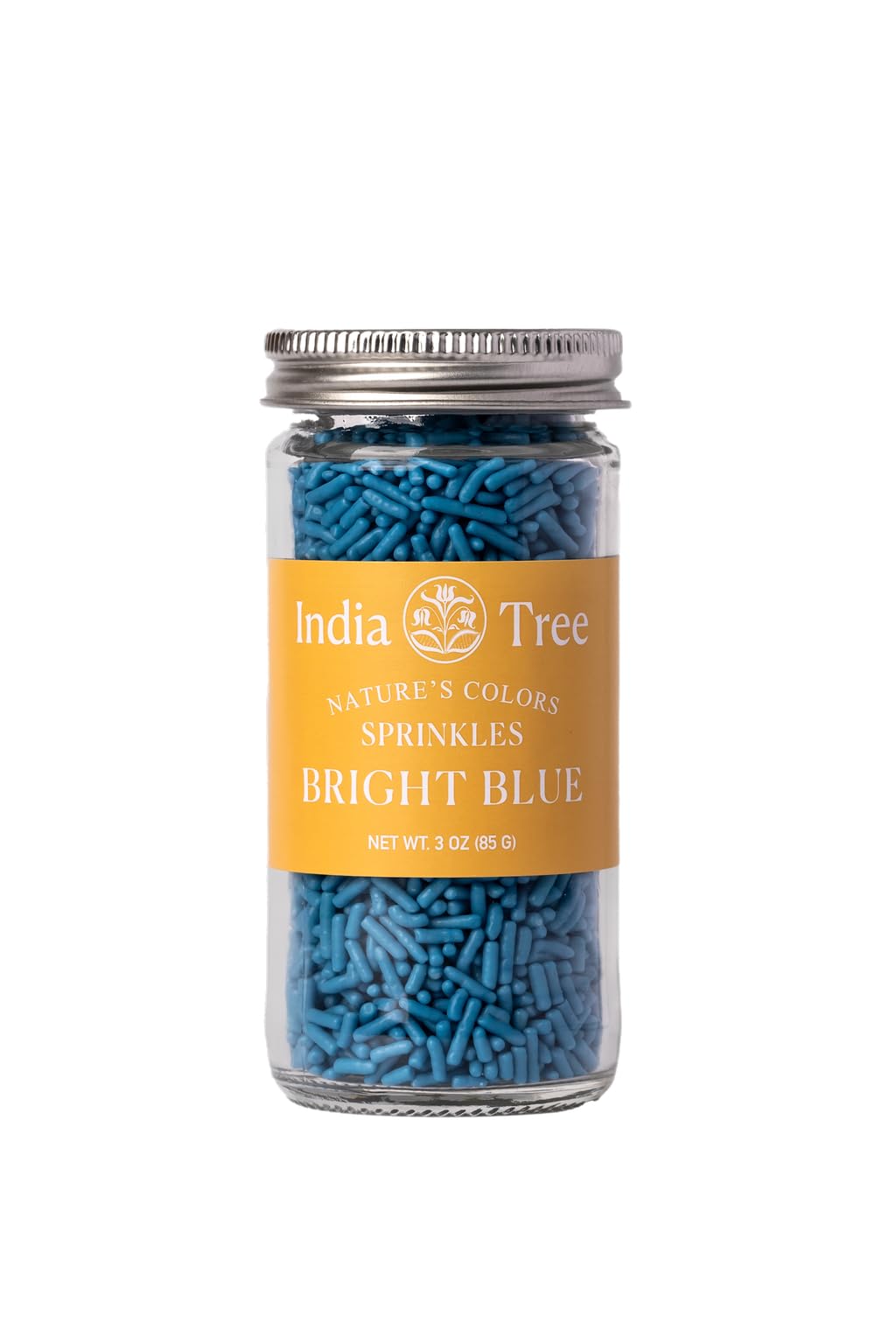India Tree Nature'S Colors Bright Blue Sprinkles 3 Oz | Natural, Vegan, Non-Gmo, Top 9 Allergen-Free