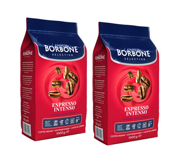 Caffe Borbone, Whole Bean Coffee Blend, Espresso Intenso, Medium Roast, Roasted and Freshly Packaged in Italy, 2.2 Pound Bag (Pa