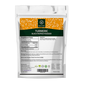 Turmeric Curcumin Powder with Black Pepper Powder 227g (8oz) - Instant Drink Mix Powder Turmeric Curcumin Powder | Instant Drink