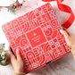 Bonnie and Pops Holiday Tin- with Assorted Christmas Chocolate  Nuts  Bark  Truffles - Festive  Corporate  Family  Gift Basket Idea for Men and Women