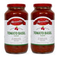 Mezzetta Family Recipes Tomato Basil Sauce | Non-GMO, Gluten Free, Keto, Vegan, No Preservatives | 25 Ounce Jar (Pack of 2)