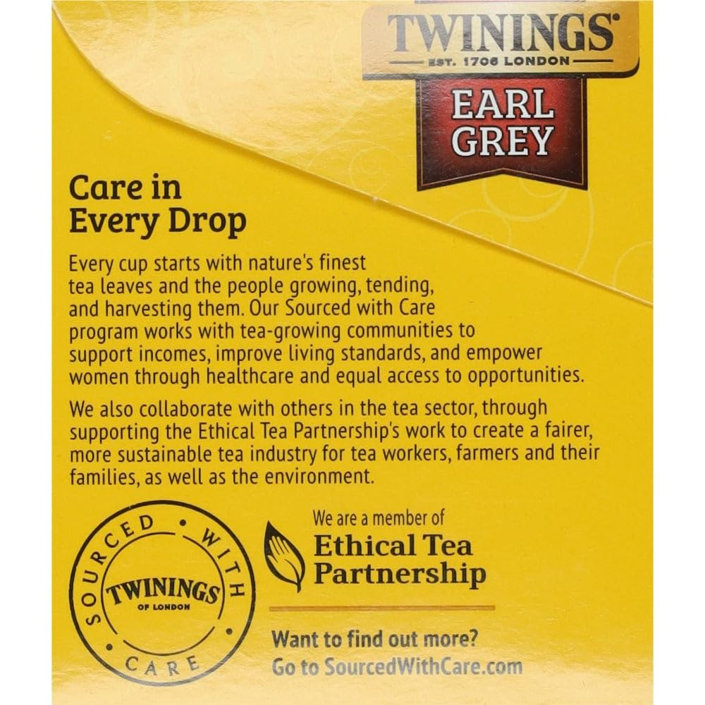 Twinings Earl Grey Tea, Tea Bags, 20 Ct