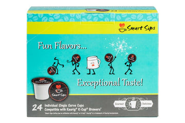 Smart Sips Coffee Banana Cream Latte Pods | 24 Count | Compatible with Keurig K-cup Machines | Rich & Flavorful