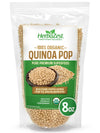 HerbaZest Quinoa Pop Organic - Wholesome & Convenient - Vegan, Gluten Free & USDA Certified - New Bigger 8 oz Pack - Easy to Use