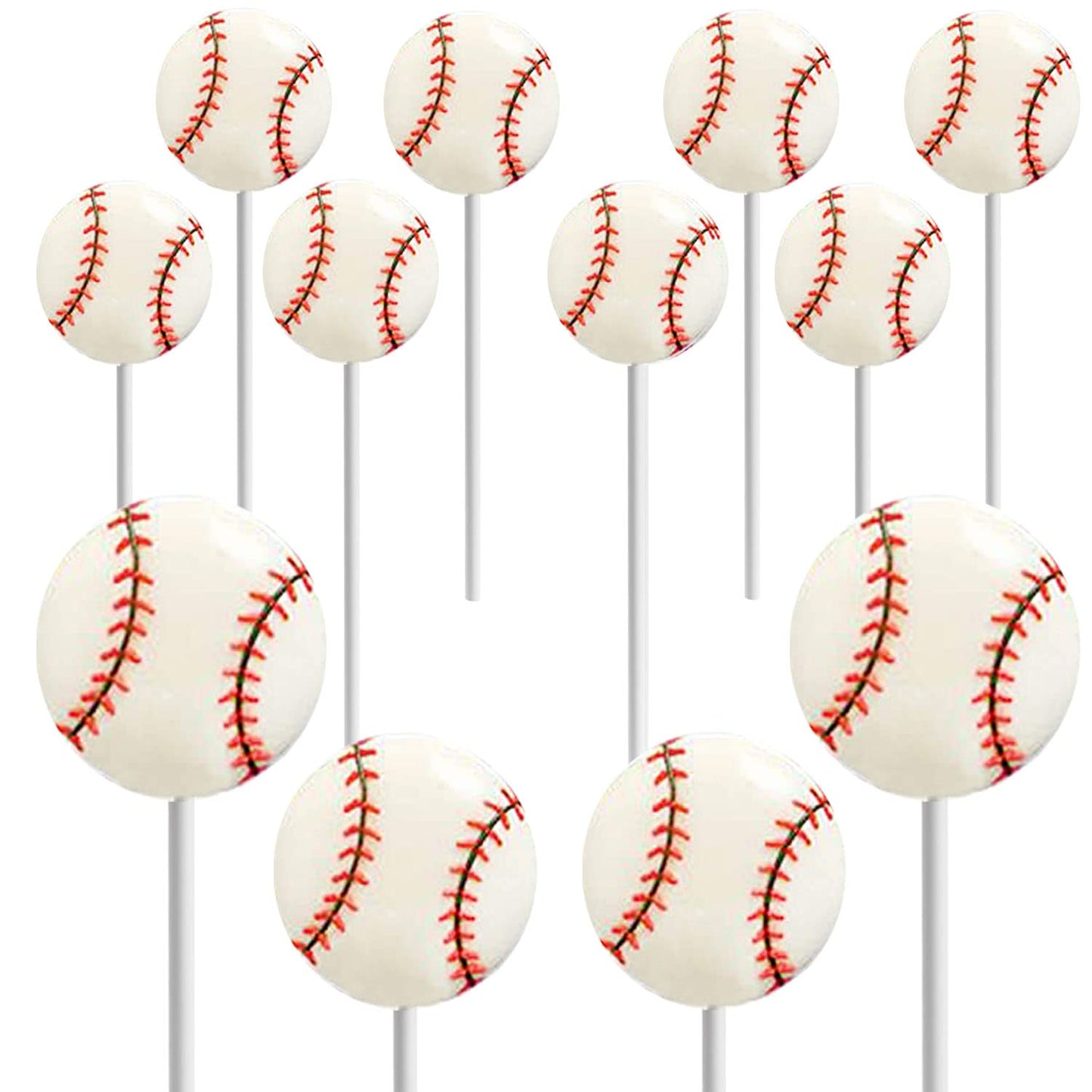 Fruidles Sports Ball Candy Basketball, Football, Soccer, And Baseball, Individually Wrapped Sport Variety Pack (Baseball, 24-Pac