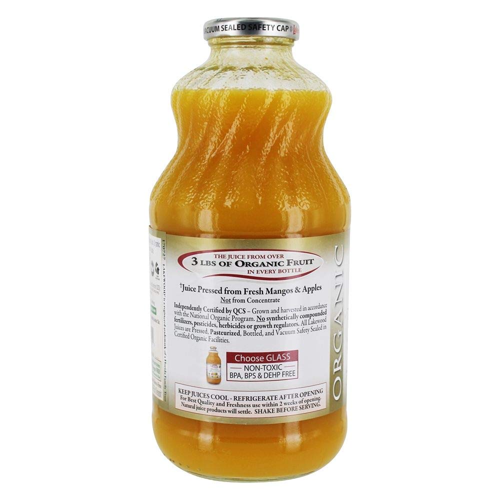 Lakewood Organic Mango Juice, 32 Ounce - 12 per case.