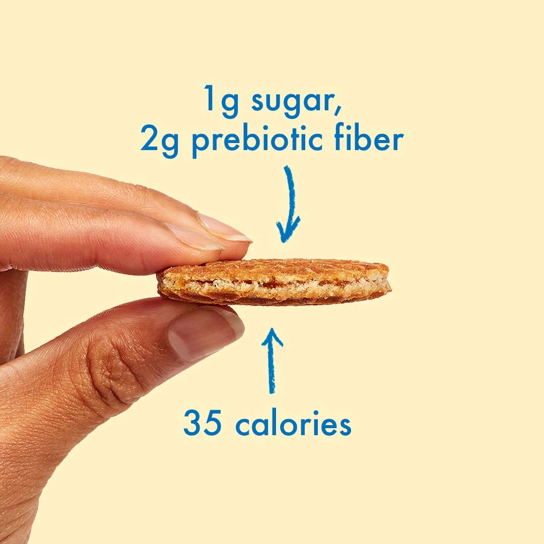 Rip Van Wafels Dutch Caramel & Vanilla Mini Stroopwafels - Low Carb Snacks (3G Net Carbs) - Non Gmo Snack - Keto Friendly - Offi