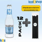 Fever-Tree Club Soda Premium Mixer, 12 Pack (6.8 fl oz Glass Bottles) + 20 Plastic Stirrer Sticks