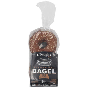 O'Doughs Thins - Pumpernickel Bagels10.6 Oz | Presliced | Good Source Of Fibre, Cholesterol Free, Trans Fat Free.| Pack Of 3 |