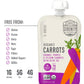 Serenity Kids 6+ Months Carrot Puree Organic Baby Food Pouches - No Added Sugar & Allergen-Free Toddler Food - Bpa-Free Baby Snacks - 3.5 Oz, 6 Pack