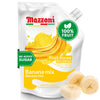 Banana Mix Puree, No Sugar Added, Real Fruit for Smoothies, Drinks, Cocktails, Fruit Juice - 2.2 lb. Convenient Pouch, Mazzoni, 
