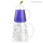 Tea Forte Herbal Iced Tea Blend, Caffeine-Free Blue Mint Nectar, 5 Count Individually Wrapped Pyramid Infuser Bags