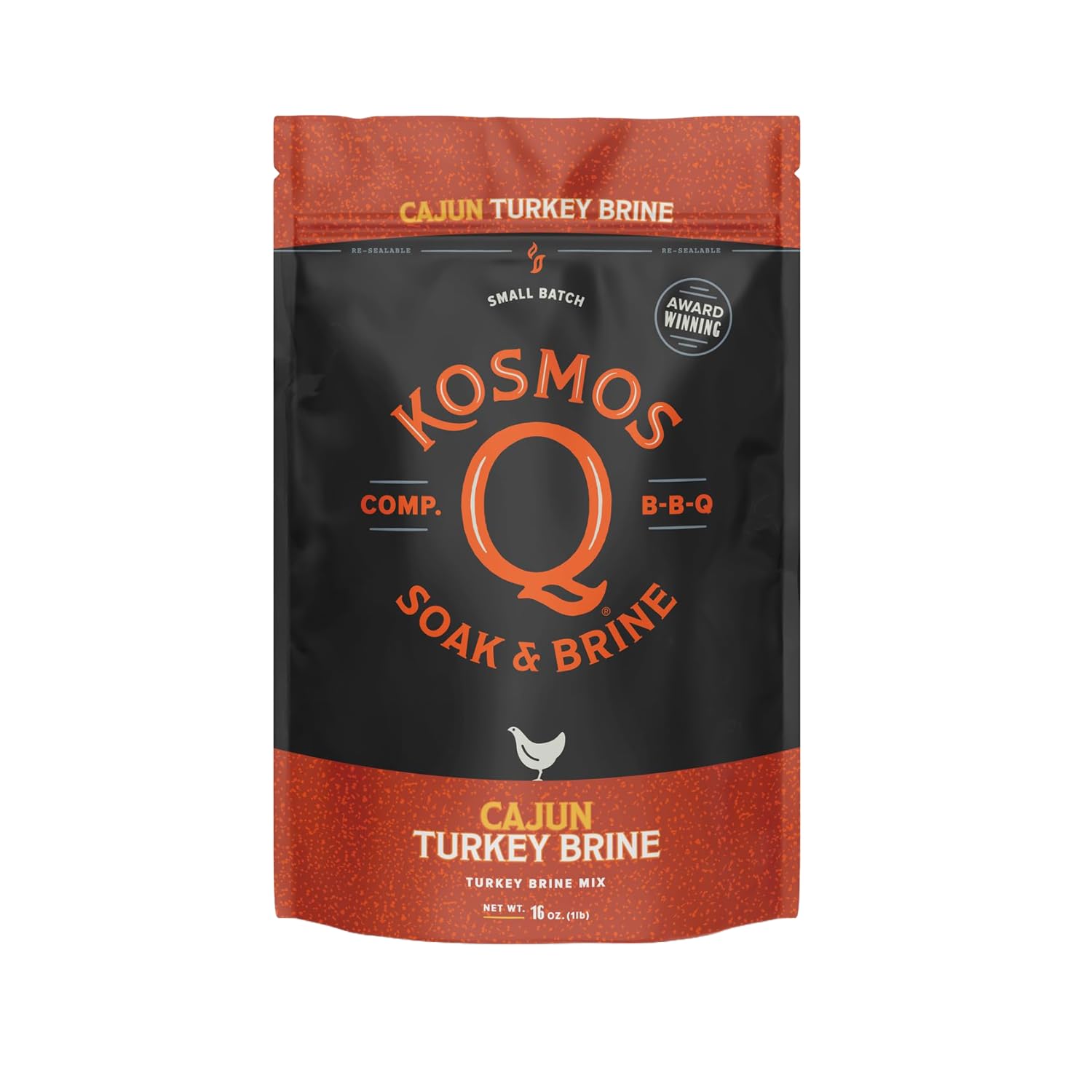 Kosmos Q Cajun Turkey Soak & Brine, Fiery Brown Sugar & Worcestershire, 16 Oz