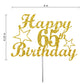 65 Birthday Cake Topper Gold Glitter, Party Decoration Ideas, Premium Quality, Sturdy Doubled Sided Glitter, Acrylic Stick. Made