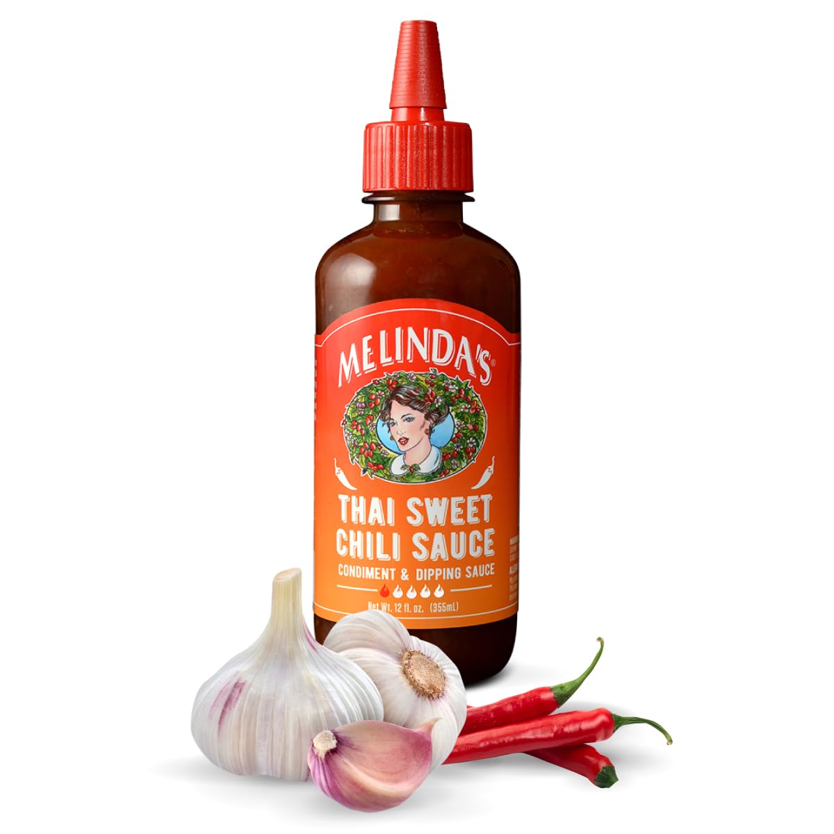 Melindaas Thai Sweet Chili Sauce - Sweet And Mild Asian Chili Sauce Made With Whole Fresh Ingredients - Gourmet Hot Sauce & Dipp