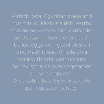 VILLA JERADA Dukkah Premium Seasoning - Egyptian Spice Mix of Nuts and Spices, 1.76 oz (Pack of 1)