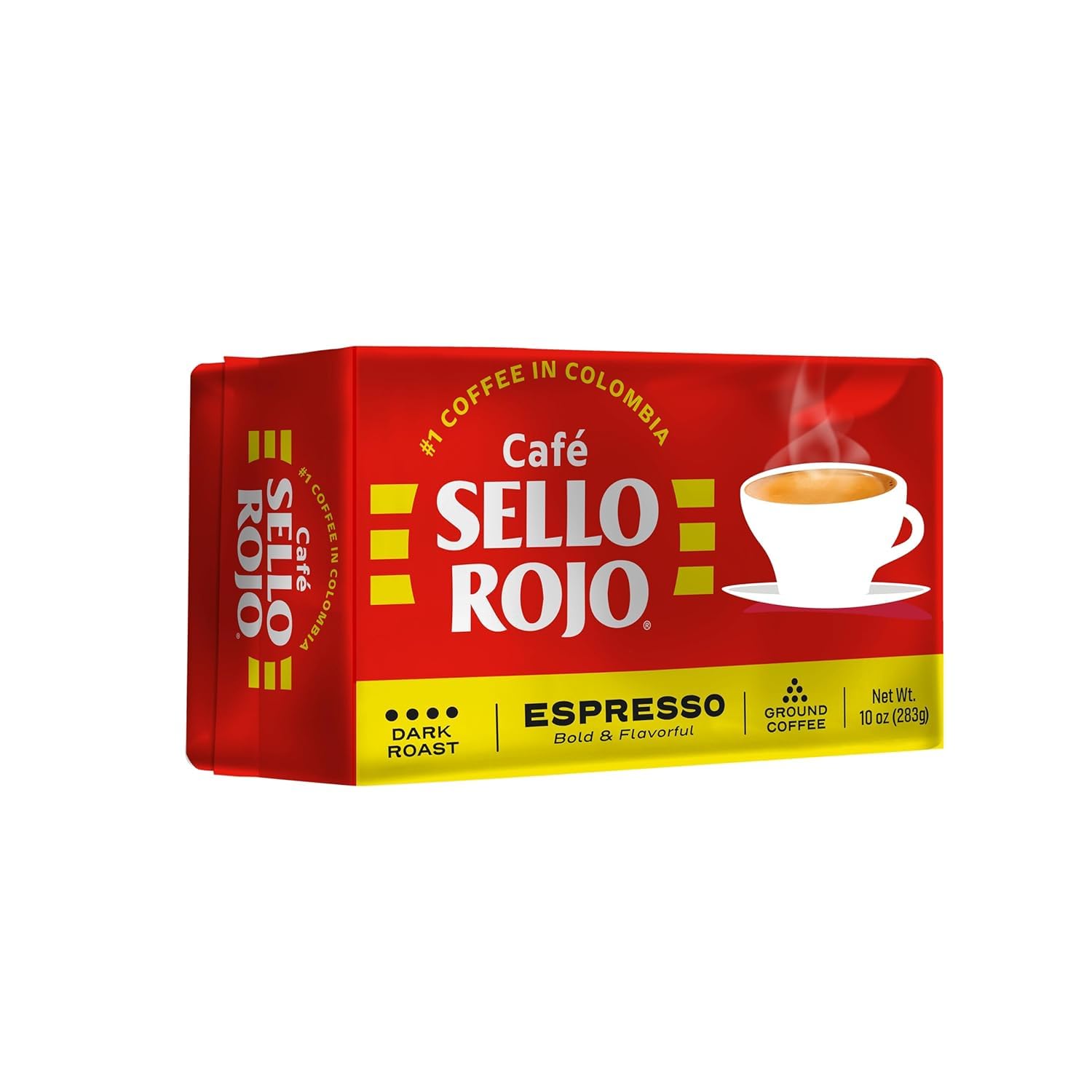 Sello Rojo, Espresso Brick, 10 oz, Pack of 2