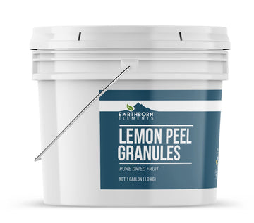 Earthborn Elements Lemon Peel Granules, 1 Gallon Bucket, Pure & Natural, Food Grade