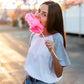 Cotton Candy 10 Pack, 10 Cotton Candy Bags Each 0.42Oz, Strawberry Mini Cotton Candy, Pink Cotton Candy Individually Wrapped For