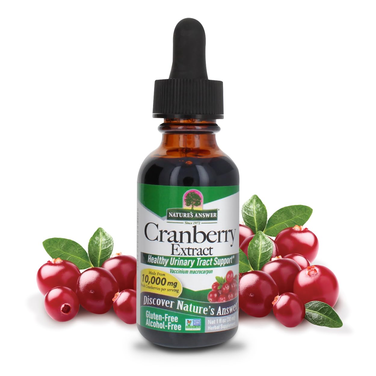 Natures Answer Cranberry Extract - Alcohol-Free, 1 Fl Oz, Model AF46