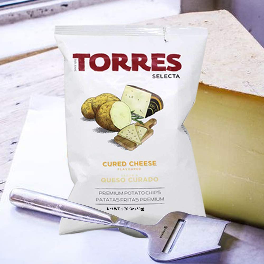 GiftWorld Torres Premium Potato Chips 3 Pack - Manchego, Black Truffle, Iberico Ham - 1.41 oz Each