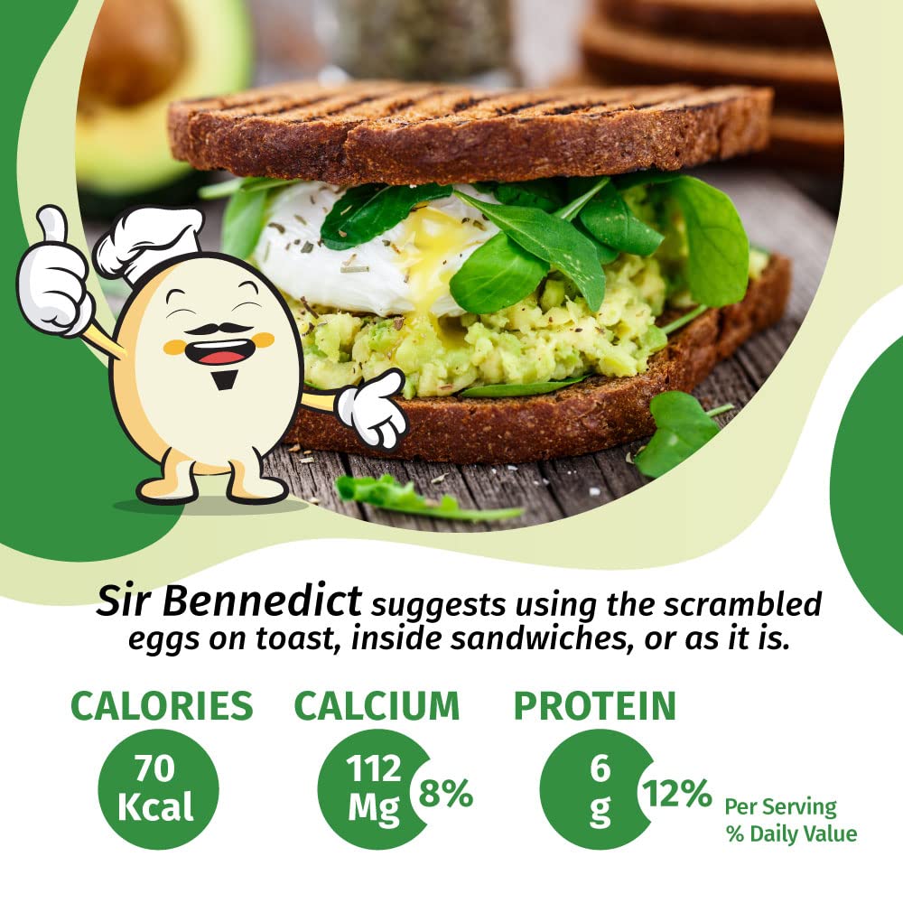 Eggylicious - Pack Of 4 - Egg Scramble Mix - Made W/Hormones Free Whole Eggs/Protein Packed -Easy & Delicious Breakfast - For Ou