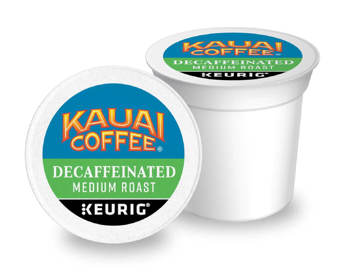 Kauai Coffee K-Cup Pods, Medium Roast Decaf, 48 Count, Arabica Coffee with Floral Notes