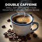MAUDS Double Caffeine Coffee Pods, Dark Roast, 100% Arabica, 18 Count, Compatible with Keurig K Cups