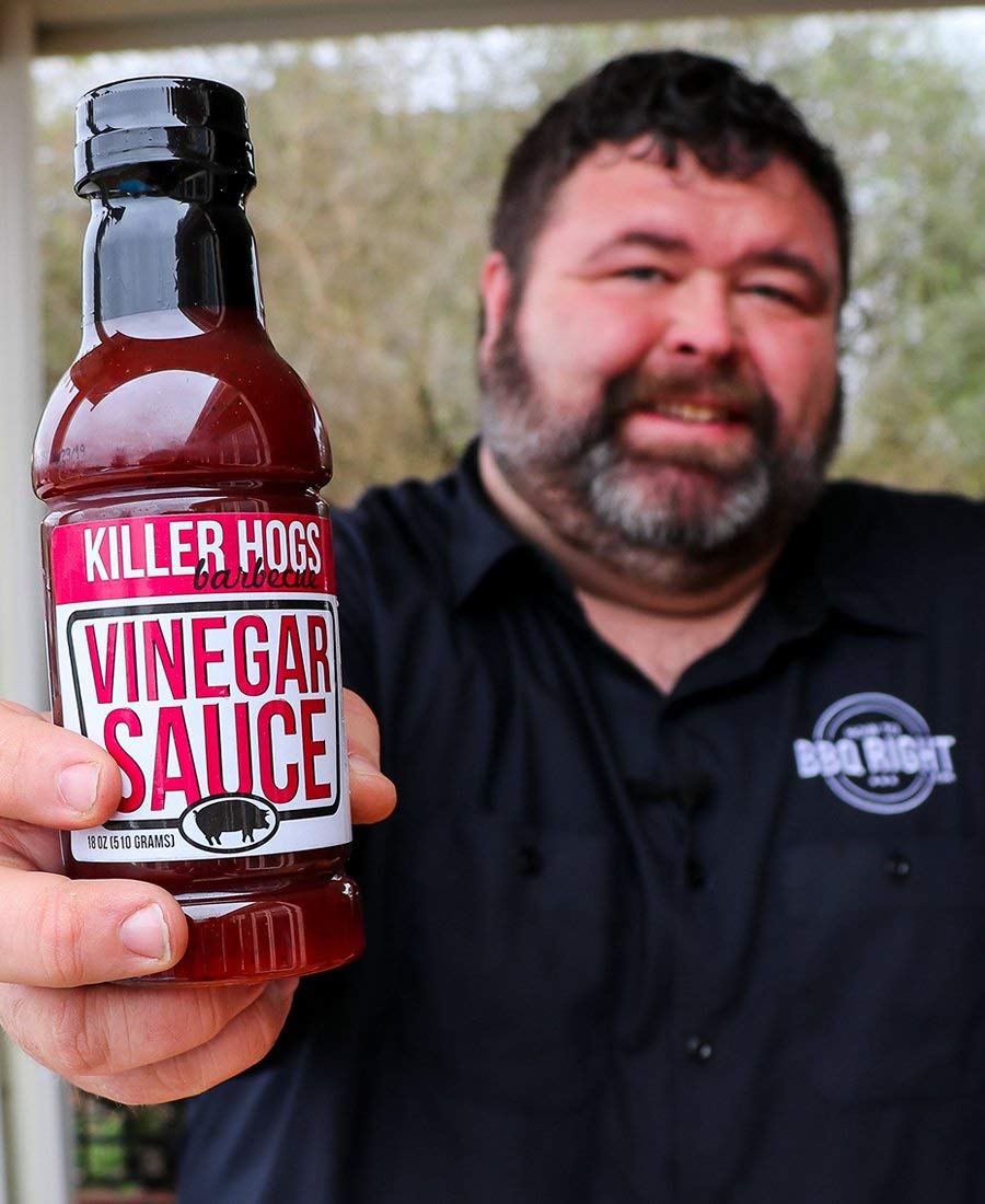 Killer Hogs Vinegar Sauce | Championship Grill And Bbq Sauce For Beef, Steak, Burgers, Pork, And Chicken | Sweet And Tangy And Spicy | 16 Ounces