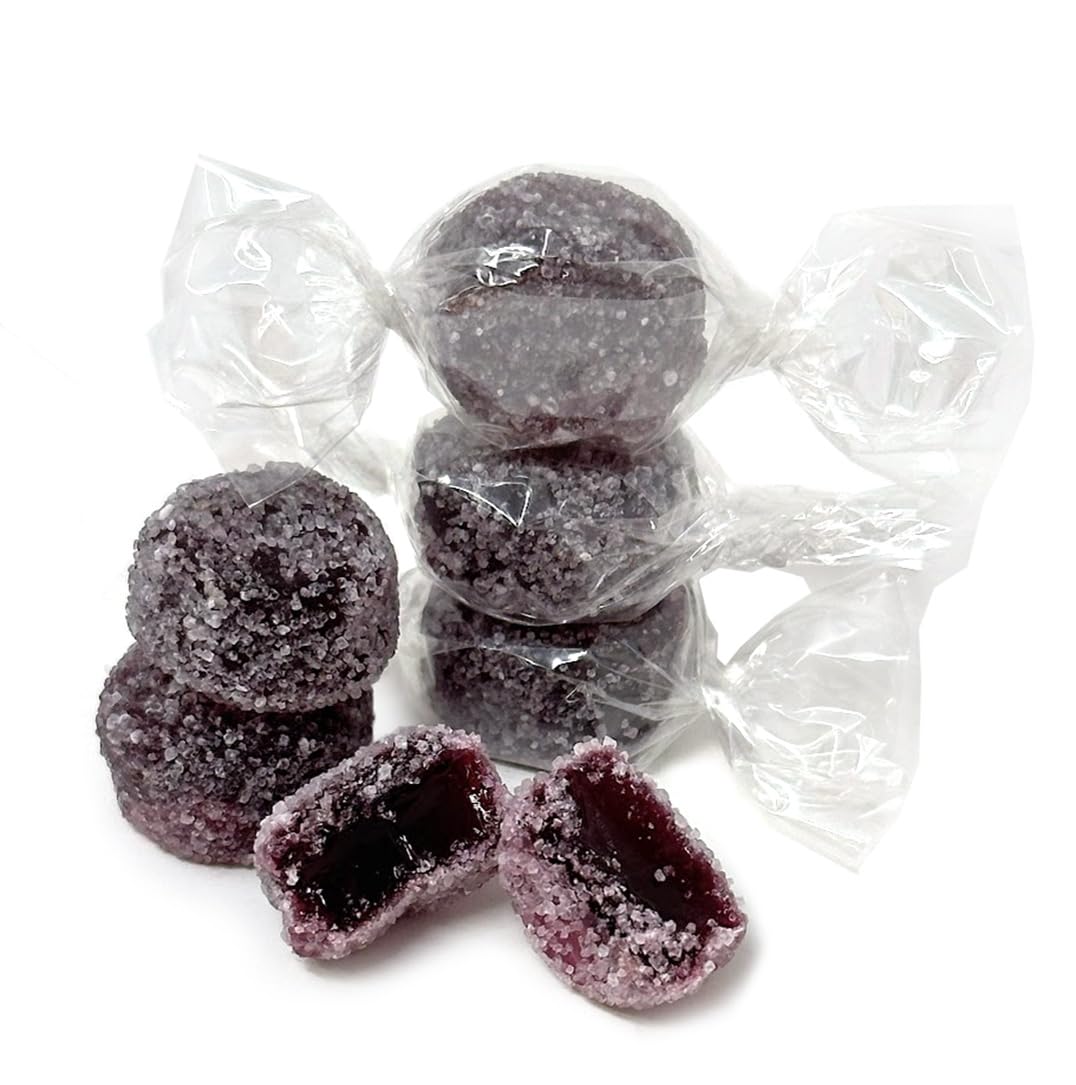 SweetGourmet Sugar-Free Italian Licorice Jellies, 2 Pounds, Individually Wrapped, Black