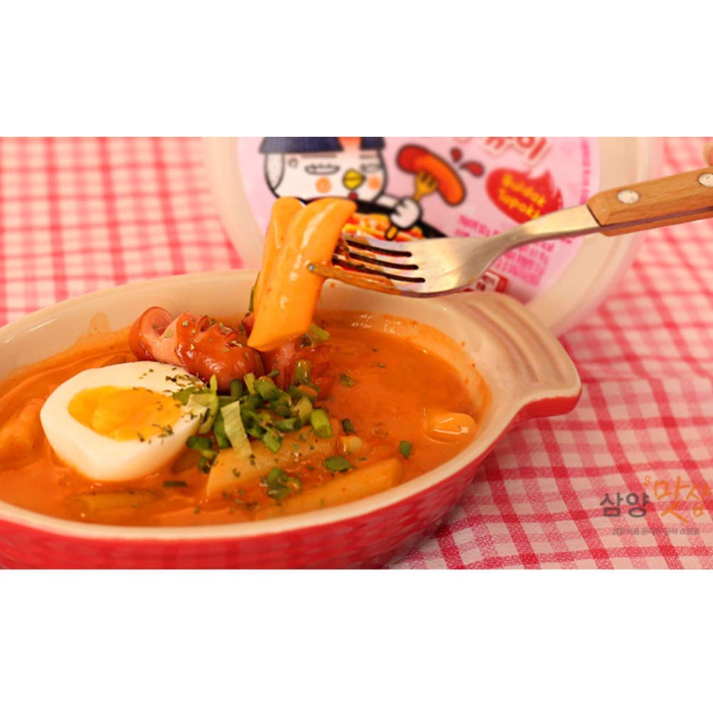Samyang Carbo Buldak (Roast Chicken) Hot Spicy Rice Cake Tteokbokki (1)
