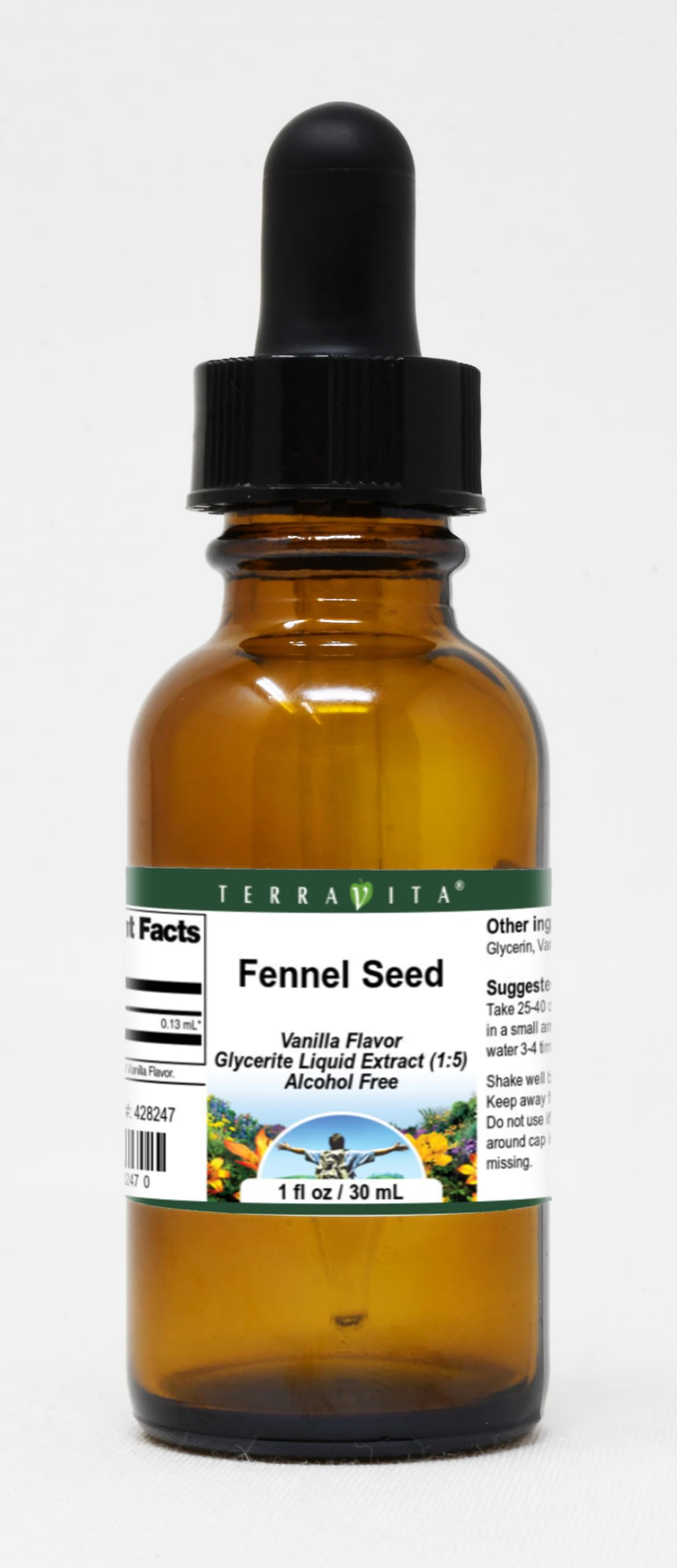 Fennel Seed - Glycerite Liquid Extract (1:5) - Vanilla Flavored (1 fl oz, ZIN: 428247)