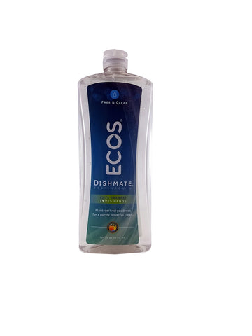 Earth Friendly Products Dishmate Dish Liquid, Free And Clear, 25 Fl Oz (Pack Of 6)