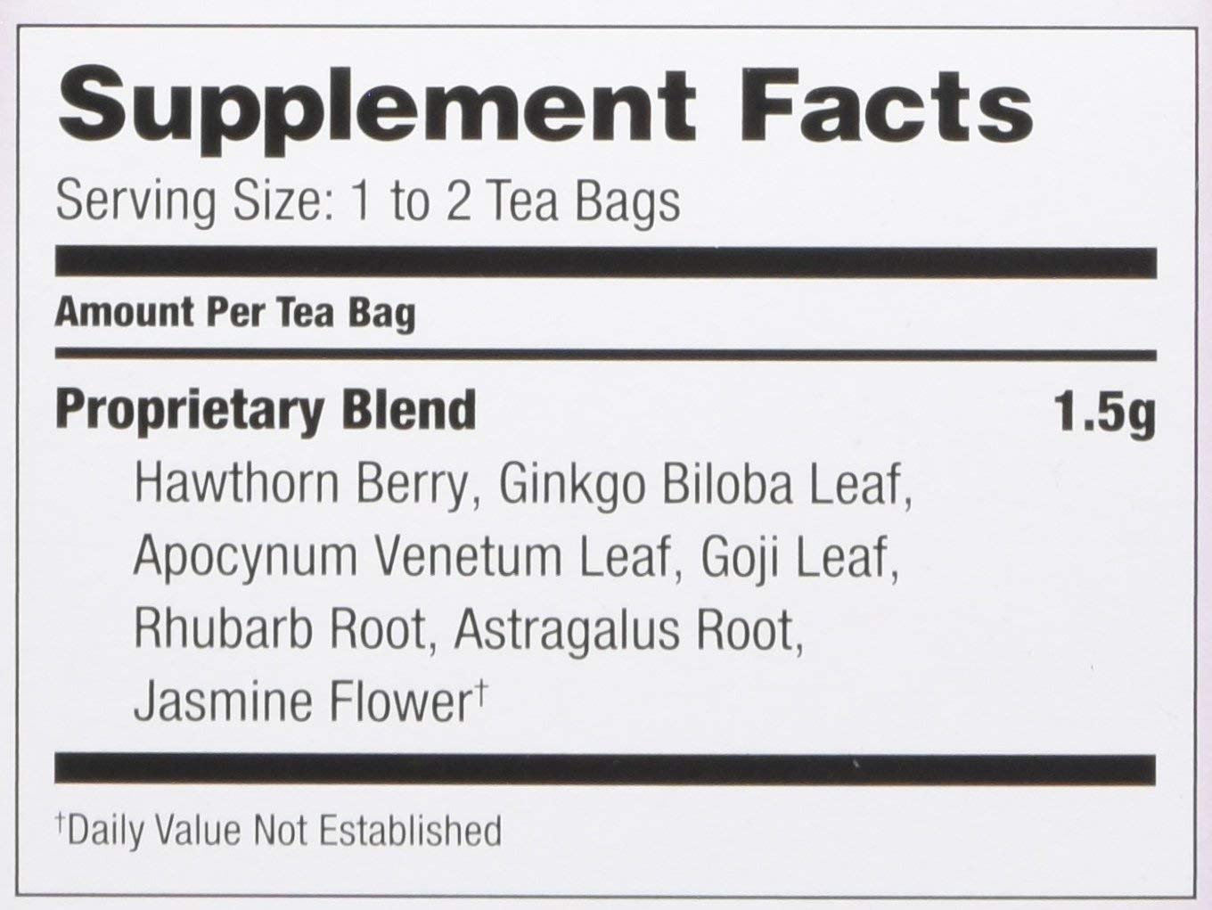 Bravo Tea Cholesterol Health Herbal Tea, Caffeine Free, 20 Tea Bags, Pack of 2