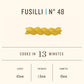 Rummo Gluten Free Fusilli N.48 - Gluten Free Fusilli Pasta Noodles, Made With Brown Rice & Corn, Pasta From Italy - 12 Ounce (Pack Of 5)
