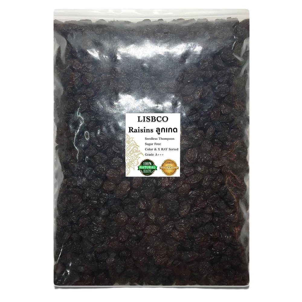?????? Sun-Dried Black Raisins - Sweet and Chewy Whole Dried Grapes for Snacking, Baking, and Toppings, Resealable Stay-Fresh Ba