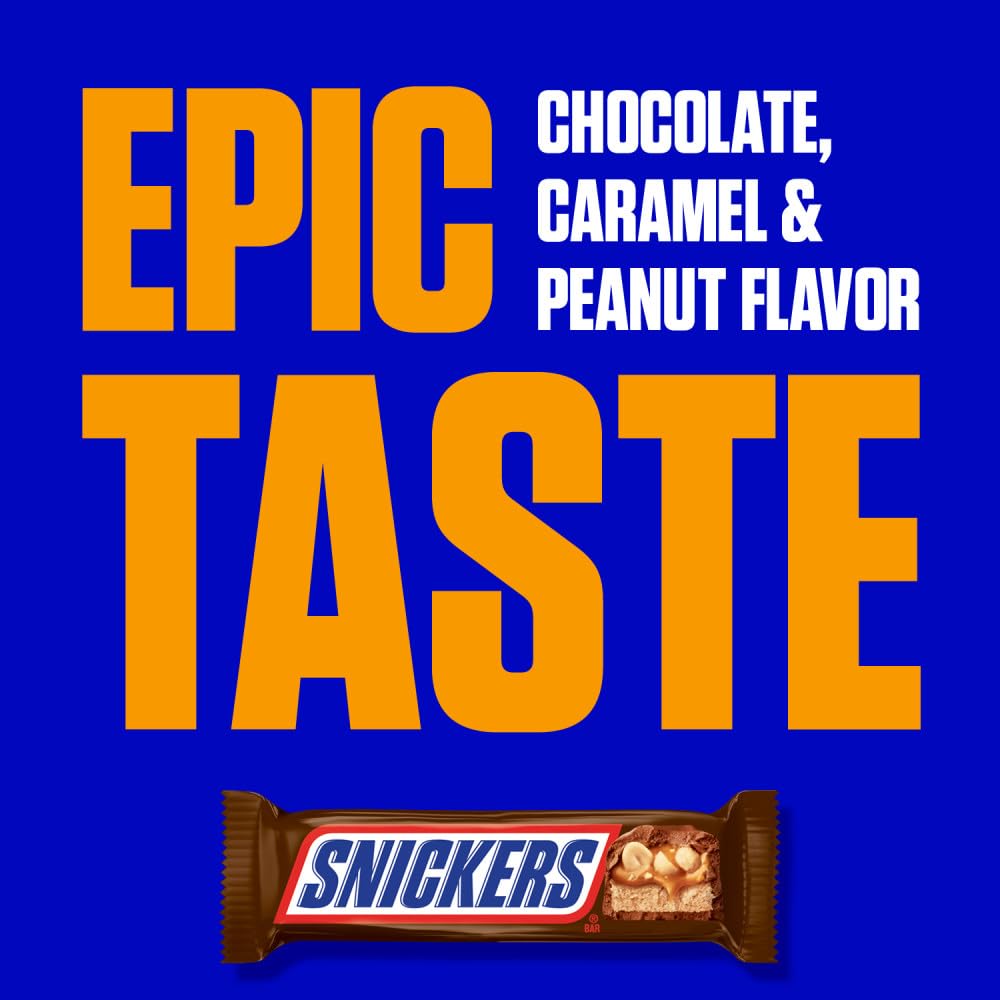 Snickers Chocolate, Caramel & Peanut Flavored Hi Protein Powder, 19.7 Oz Bag