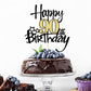 Kaoenla Black Gold Glitter Happy 90Th Birthday Cake Topper - Hello 90/Cheers 90,Happy Ninety Birthday Anniversary,90 Years Old B