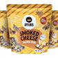 Irvins Smoked Cheese Salmon Skin Chips - Premium Hand Cooked, Halal, High Protein, Keto-Friendly, 2.8 oz (Pack of 3), Orange