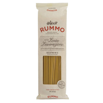 Rummo Italian Pasta Bucatini No.6, Always Al Dente (16 Ounce Package)