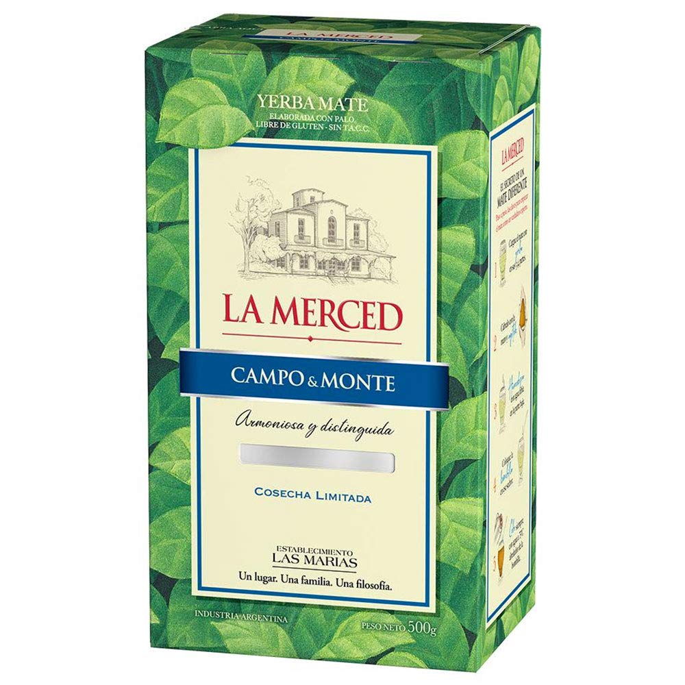 La Merced Yerba Mate Monte & Campo - Limited Harvest, 16.6 Oz / 500g, 1.03 lb
