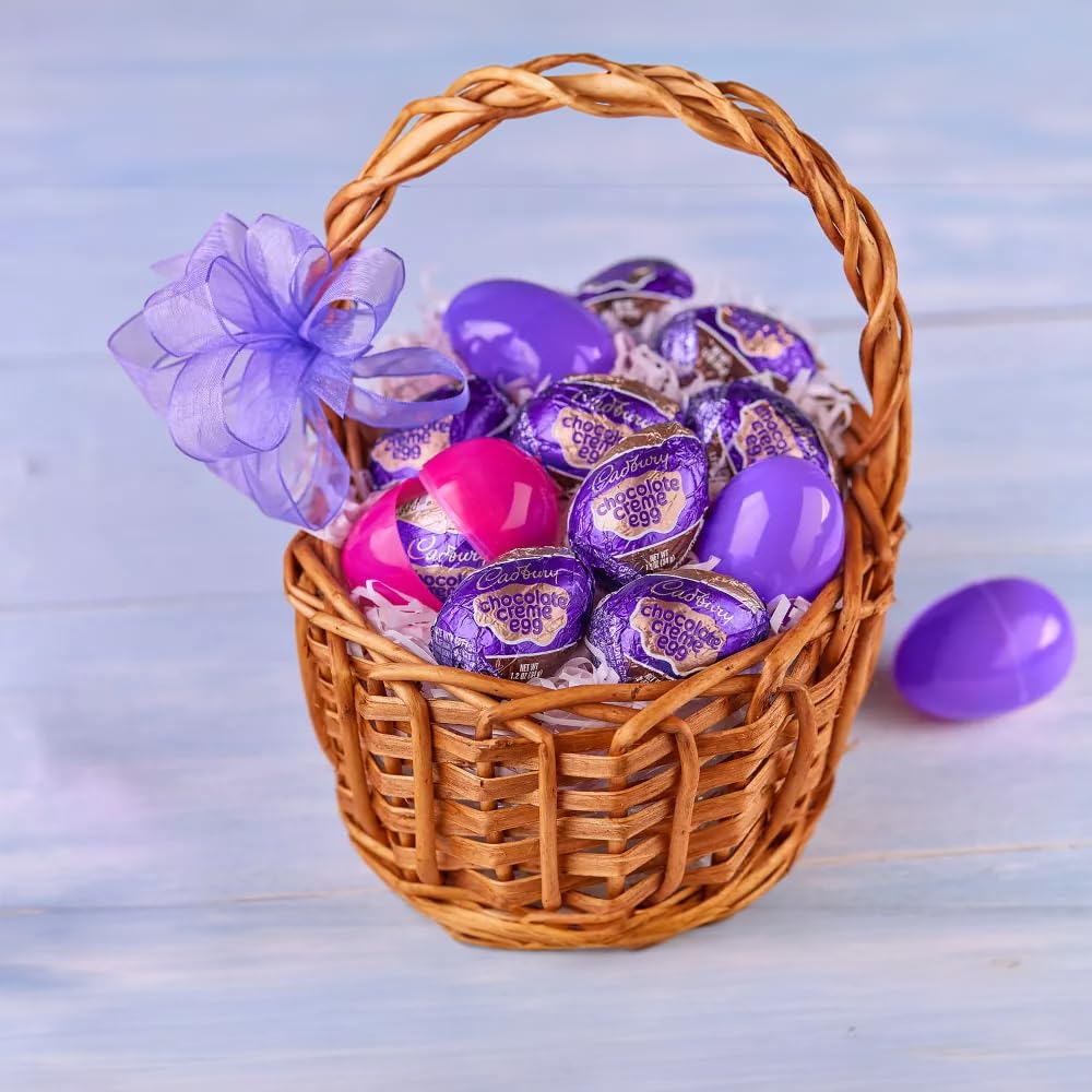 Cadbry Chocolate Creme Eggs Easter Candy 2 Pack - Milkchocolate With Soft Chocolate Creme Center For Easter Basket Stuffers, Gif