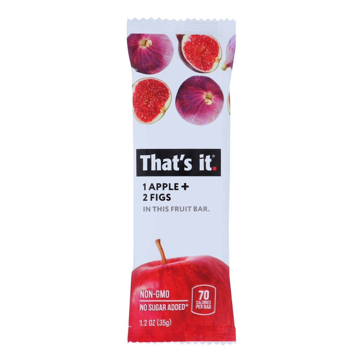 Thats It Apple + Fig Snack Food Bar, Gluten Free, Kosher, No Preservatives